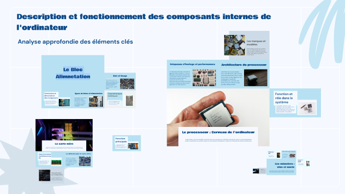 Description et fonctionnement des composants internes de l'ordinateur ...