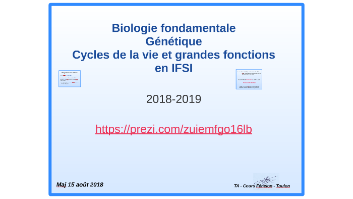 Biologie Fondamentale - Génétique - Cycles De La Vie & Grandes ...