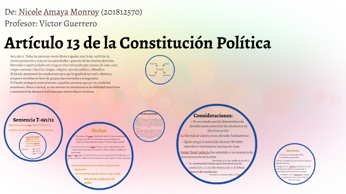 articulo 13 constitucion politica