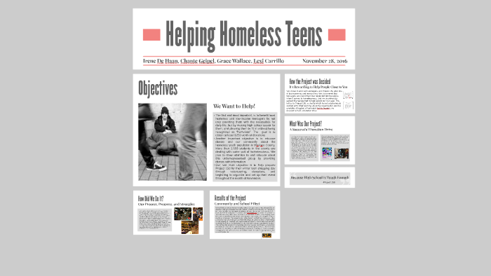 Helping Homeless Teens by Irene De Haan on Prezi