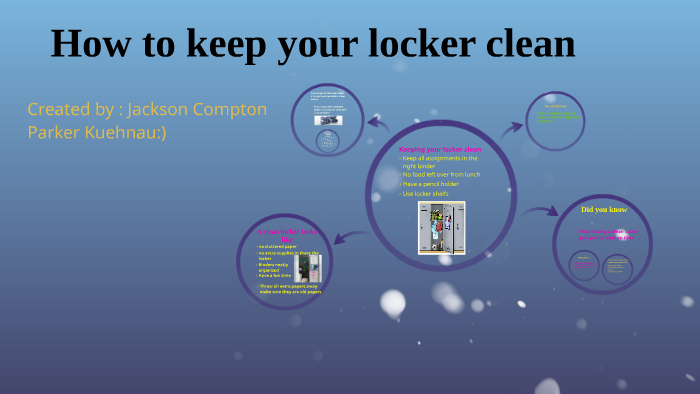 How to keep your locker clean by Jackson Compton on Prezi