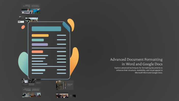 Advanced Document Formatting in Word and Google Docs by Ellah Faith ...