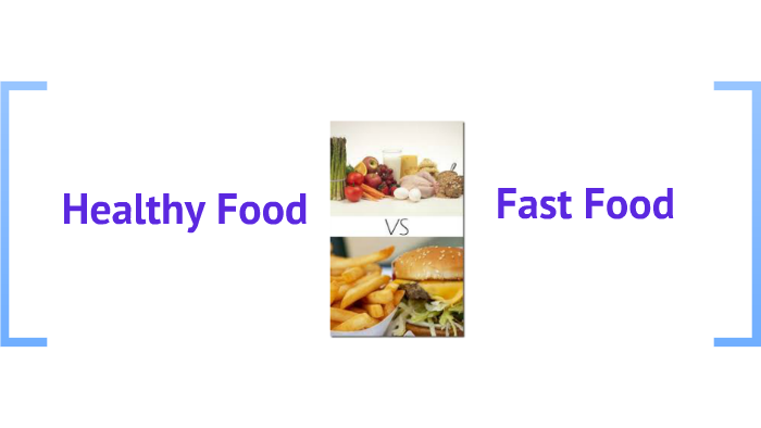 Fast food vs. healthy food by Kauê Campana