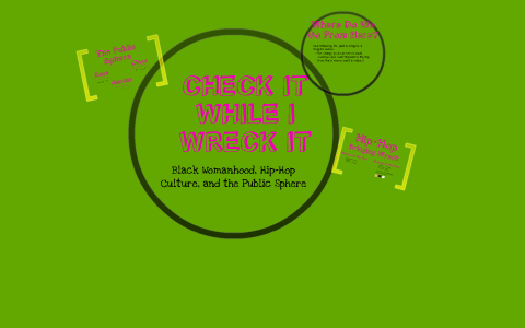 Check It While I Wreck It: Black Womanhood, Hip-Hop Culture, and the ...