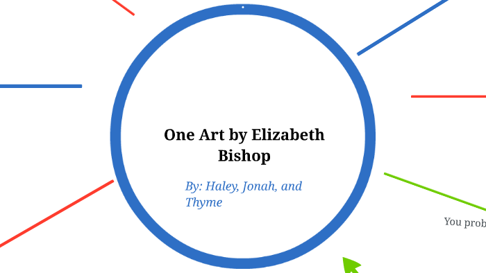 One Art By Elizabeth Bishop By The Awesomes On Prezi