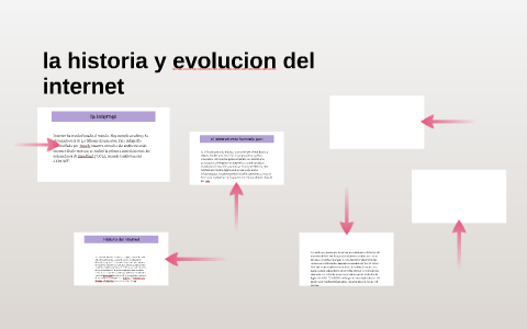 la historia y evolucion del internet by on Prezi