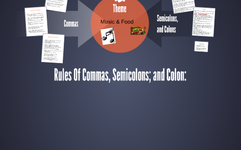 Rules Of Commas, Semicolons; and Colon: by jesus rellstab on Prezi