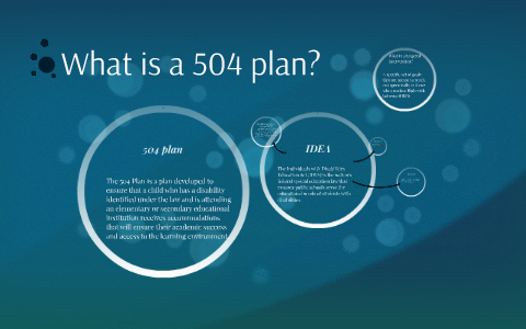 What is a 504 plan? by Travis Willard on Prezi