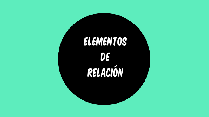 Elementos De Relacion By Valentina Ceballos 5561