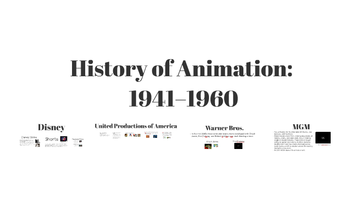 History of Animation: Disney, Warner Bros, MGM 1941–1960 by Ashley ...
