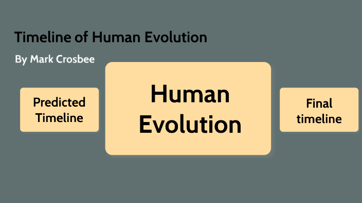 The Timeline of Human Evolution by Mark Crosbee on Prezi
