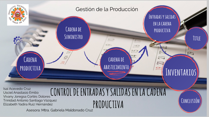 Control De Entradas Y Salidas En La Cadena Productiva