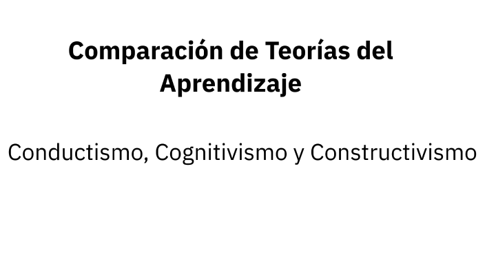 Comparación de Teorías del Aprendizaje by Karen yulieth Palomino on Prezi