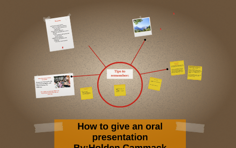 give oral presentation