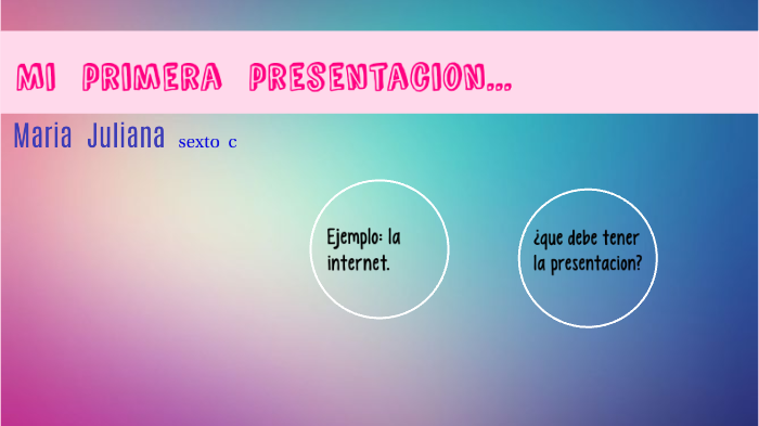 Mi Primera Presentación. by maria juliana hernandez riaño on Prezi