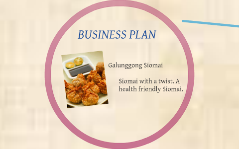 example of siomai business plan