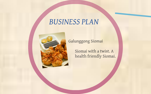 business plan of siomai