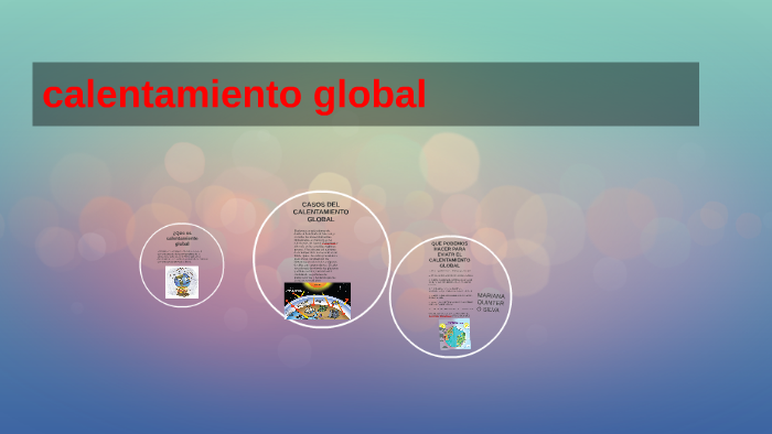 calentamiento global by mariana quintero silva on Prezi