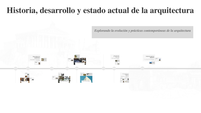 Historia, desarrollo y estado actual de la arquitectura by Alexander