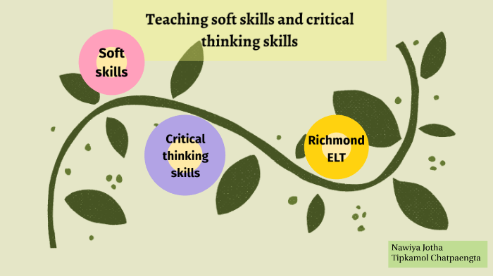 critical thinking and problem solving soft skills