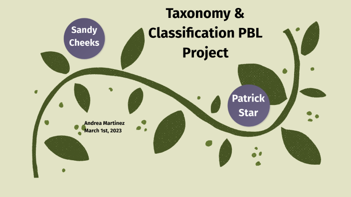 Taxonomy & Classification PBL Project by Andrea Martinez on Prezi