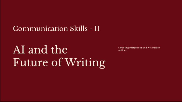 Effective Communication Skills by Saisha Misra on Prezi