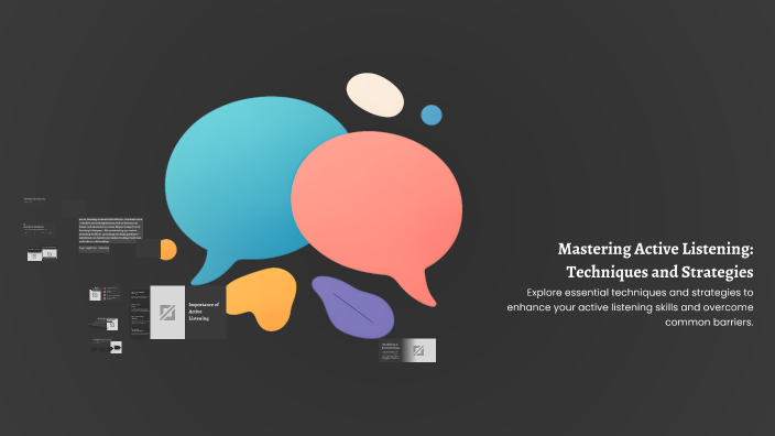 Mastering Active Listening: Techniques and Strategies by Ch Abdullah on ...