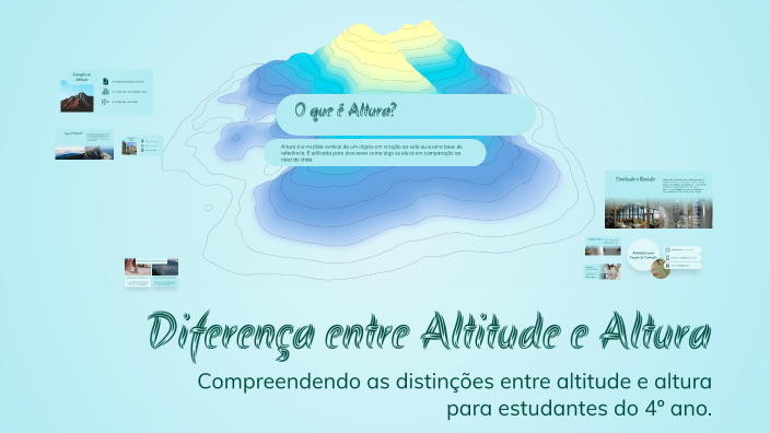 Diferença entre Altitude e Altura by marli caires on Prezi
