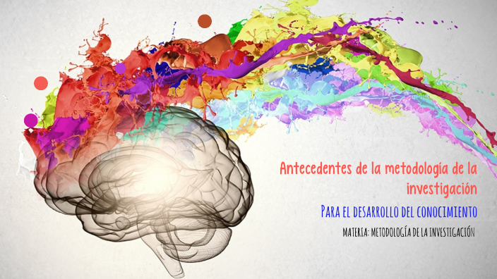 Antecedentes de la metodología de la investigación Para el desarrollo