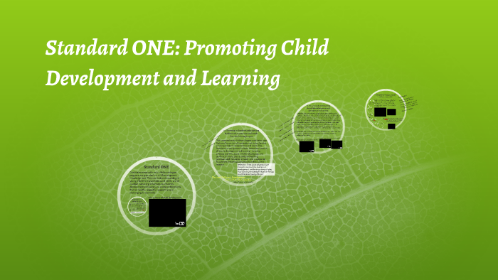 Standard ONE: Promoting Child Development and Learning by Carrie ...