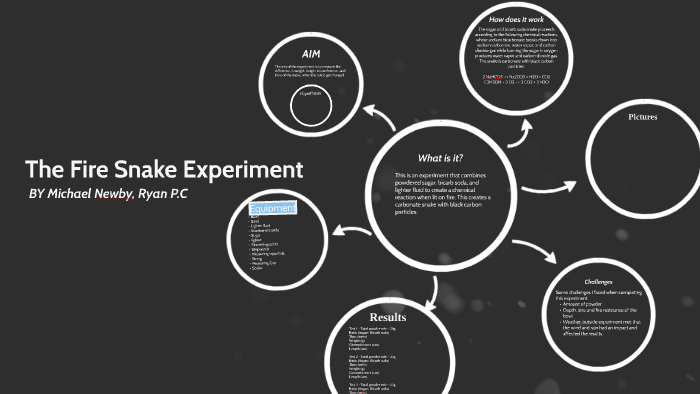 black fire snake experiment hypothesis