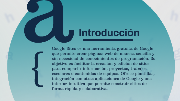GOOGLE SITES by jose fernandez on Prezi