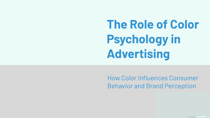 The Role of Color Psychology in Advertising by Aida Uzakbaeva on Prezi