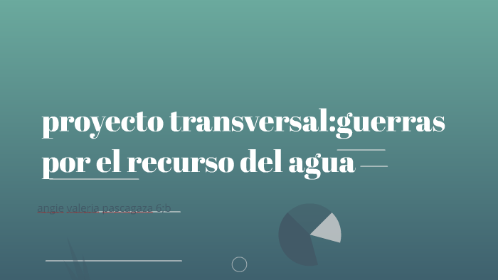 Proyecto Transversalguerras Por El Recurso Del Agua By Angie Valeria