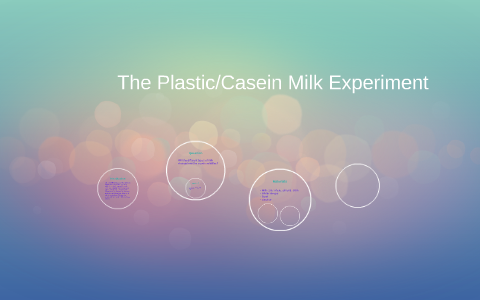 casein plastic experiment