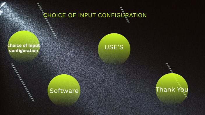 choice of input configuration by SREERAM A on Prezi