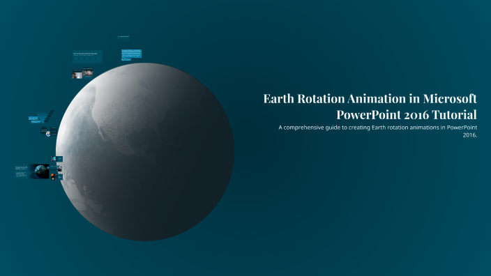 Earth Rotation Animation in Microsoft PowerPoint 2016 Tutorial by ...