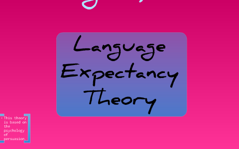 Language Expectancy Theory by Linda Chavez on Prezi