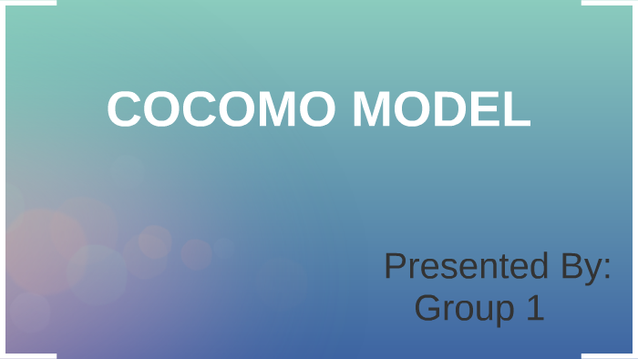 what is a cocomo model