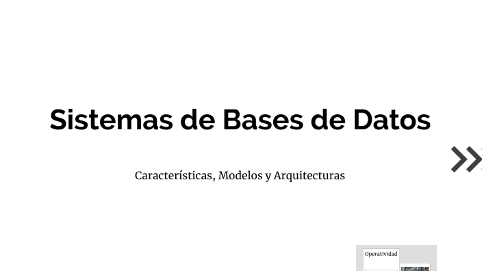 Sistemas de Bases de Datos by Daniel Jose Rivera on Prezi