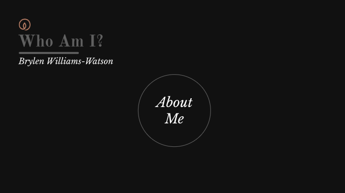 Who Am I Presentation by Brylen Williams on Prezi