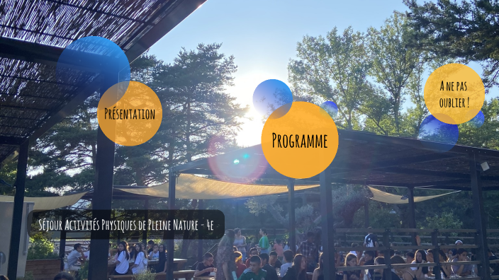 Séjour Activités Physiques de Pleine Nature by Cassandre Loizeau on Prezi