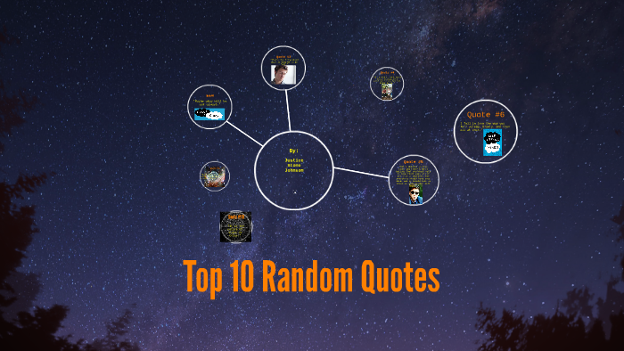 Top 10 Random Quotes by Stone Johnson on Prezi