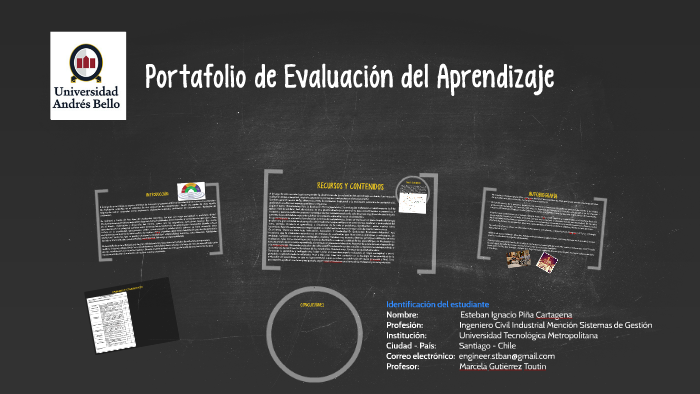 Portafolio de Evaluación del Aprendizaje by Esteban Piña Cartagena on Prezi