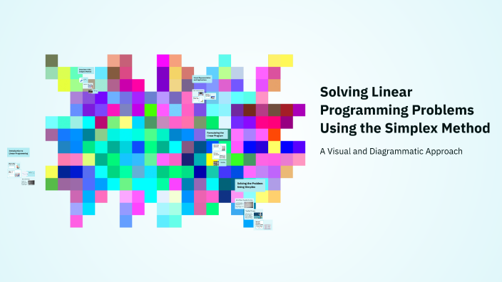 Solving Linear Programming Problems Using the Simplex Method by ...