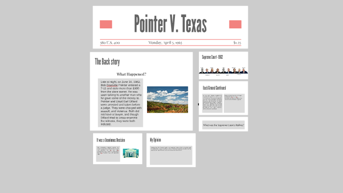 Pointer V. Texas by Savannah Duchanse on Prezi
