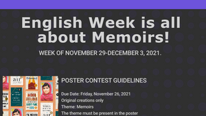 English Week Poster Flyer (2021) by Roberto Olmeda on Prezi Design