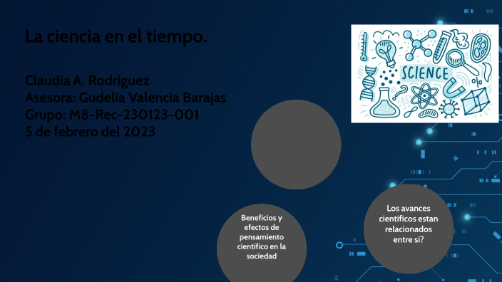 La ciencia en el tiempo by claudia rodriguez on Prezi