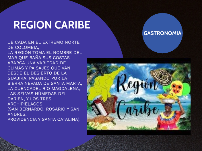 mapa gastronomico de la region caribe by Shirley Parra on Prezi