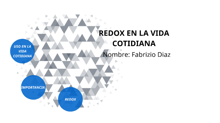 QUÍMICA REDOX EN LA VIDA COTIDIANA by Fabrizio Alejandro